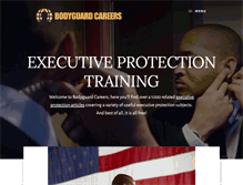 Tablet Screenshot of bodyguardcareers.com